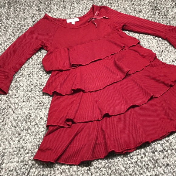 Luna Luna Girls Red Striped Dress - Picture 1 of 5